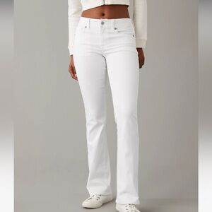 White AE bootcut jeans